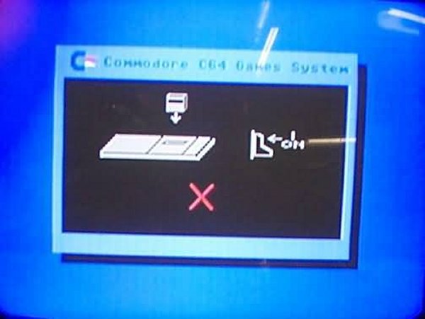 Commodore C64GS powerup